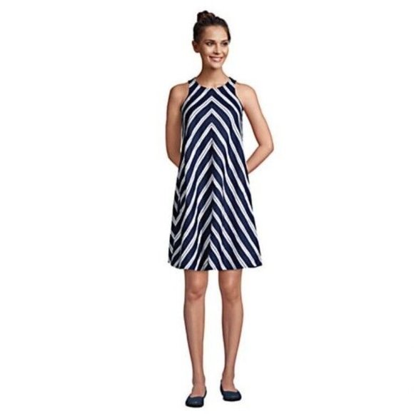 Lands' End | Dresses | Lands End Womens Striped Sleeveless Linen Swing Dress Nwt | Poshmark Lands' End | Dresses | Lands End Womens Striped Sleeveless Linen Swing Dress Nwt | Poshmark